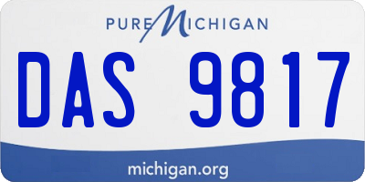 MI license plate DAS9817
