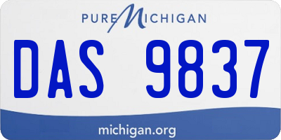 MI license plate DAS9837