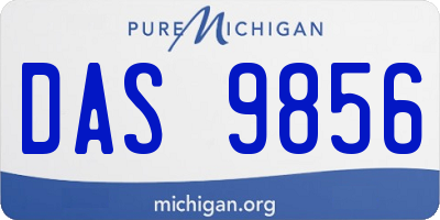 MI license plate DAS9856