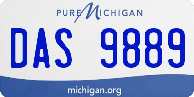 MI license plate DAS9889