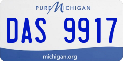 MI license plate DAS9917