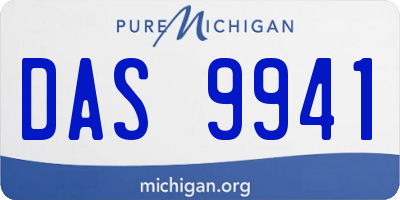 MI license plate DAS9941