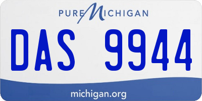 MI license plate DAS9944
