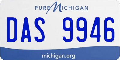 MI license plate DAS9946