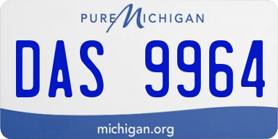 MI license plate DAS9964