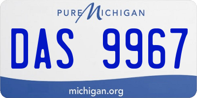 MI license plate DAS9967