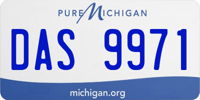 MI license plate DAS9971