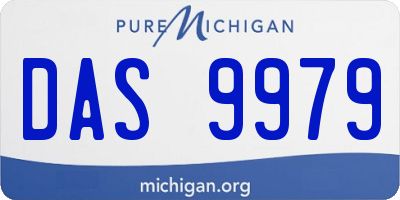 MI license plate DAS9979