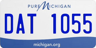 MI license plate DAT1055
