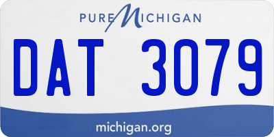 MI license plate DAT3079