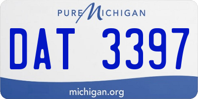 MI license plate DAT3397