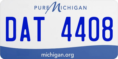 MI license plate DAT4408