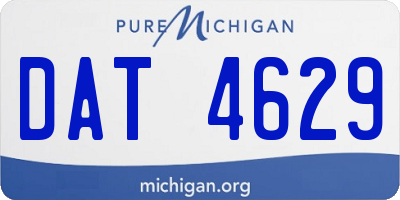 MI license plate DAT4629