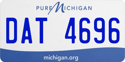 MI license plate DAT4696