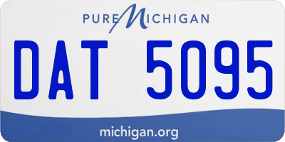 MI license plate DAT5095