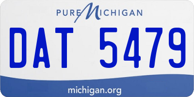 MI license plate DAT5479