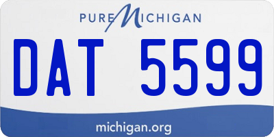 MI license plate DAT5599