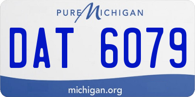 MI license plate DAT6079