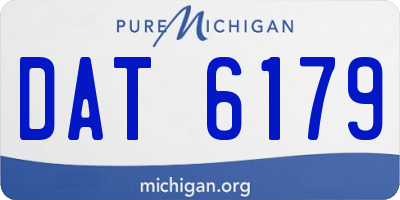 MI license plate DAT6179