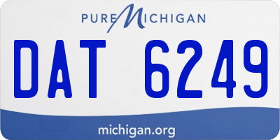 MI license plate DAT6249