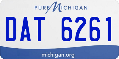 MI license plate DAT6261