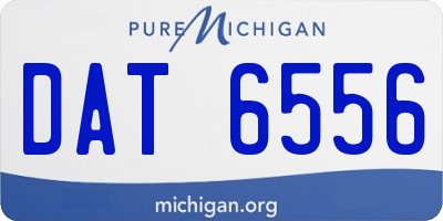 MI license plate DAT6556