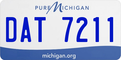 MI license plate DAT7211