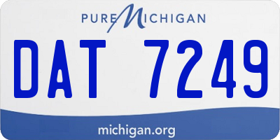 MI license plate DAT7249