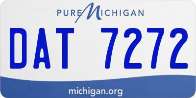 MI license plate DAT7272