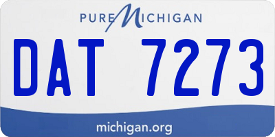 MI license plate DAT7273