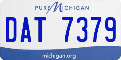 MI license plate DAT7379