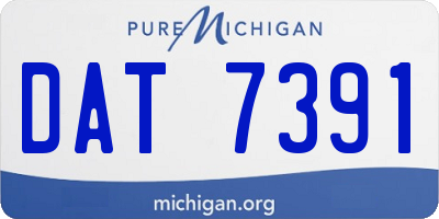 MI license plate DAT7391