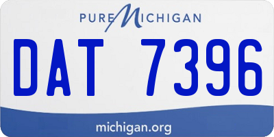 MI license plate DAT7396