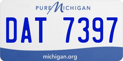 MI license plate DAT7397