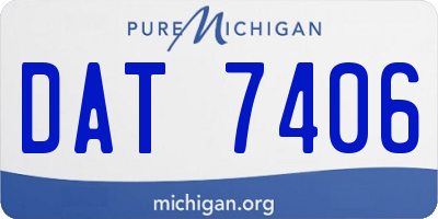 MI license plate DAT7406