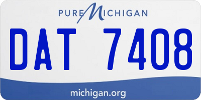 MI license plate DAT7408
