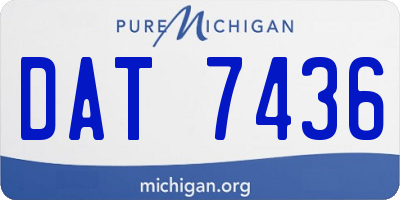 MI license plate DAT7436