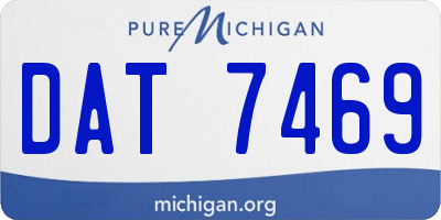 MI license plate DAT7469