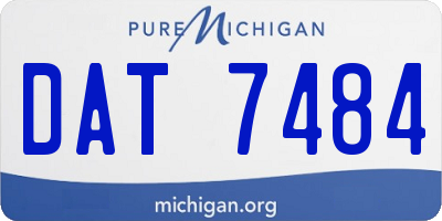 MI license plate DAT7484