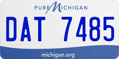 MI license plate DAT7485