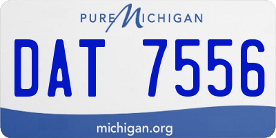 MI license plate DAT7556