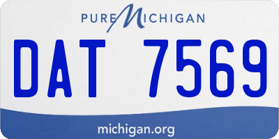MI license plate DAT7569