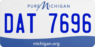 MI license plate DAT7696