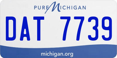 MI license plate DAT7739