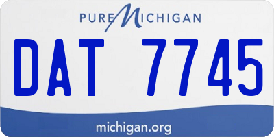 MI license plate DAT7745