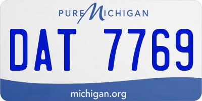 MI license plate DAT7769