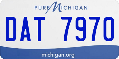 MI license plate DAT7970