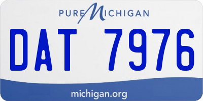MI license plate DAT7976