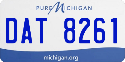 MI license plate DAT8261