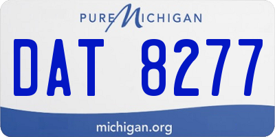 MI license plate DAT8277